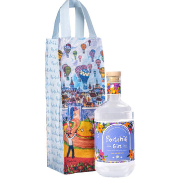 Portchie Gin and Limited Edition Gift Bag by artist Portchie