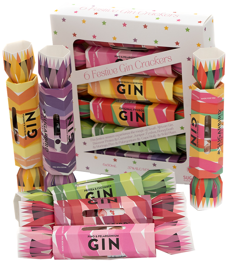 Sugarbird Gin Crackers 6 x 40ml